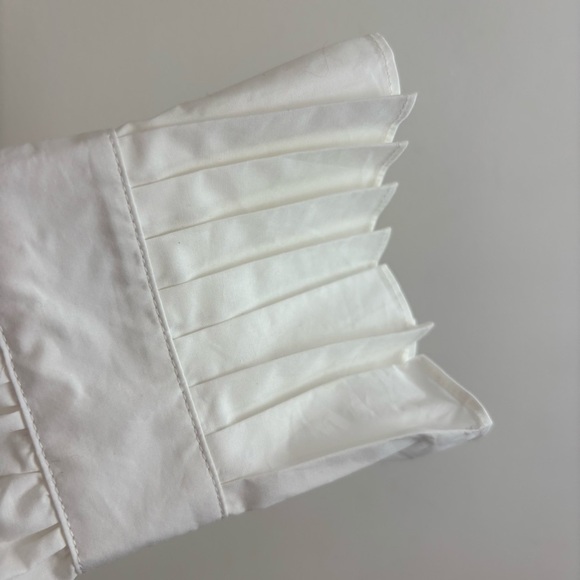 Alex Mill Aurora White Ruffled Button Down Blouse Size Small - Picture 4 of 8